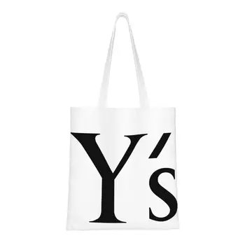Yohji Yamamoto Сумки для покупок в бакалейной лавке, женские модные холщовые сумки для покупок через плечо, сумка большой емкости