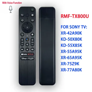 RMF-TX800U Голосовой Пульт дистанционного управления для Sony Smart TV Подходит для XR-42A90K KD-50X80K KD-55X85K XR-55A95K XR-65A95K XR-75Z9K XR-77A80K