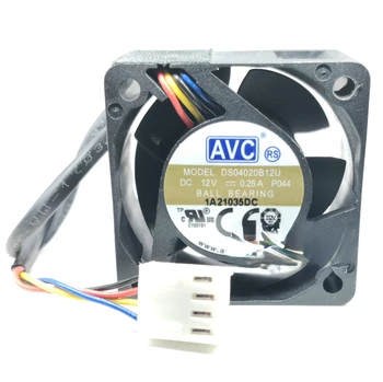 Для AVC DS04020B12U 4020 Охлаждающий вентилятор с четырехпроводным контролем температуры 12V 0.25A