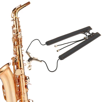 Регулируемый кожаный плечевой ремень для саксофона, аксессуар для любителей саксофона и музыки
