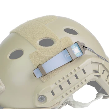 Многоцелевой сигнальный фонарь для шлема, водонепроницаемый портативный фонарь безопасности, легкий встроенный аккумулятор CR2032 для пеших прогулок, езды на велосипеде.