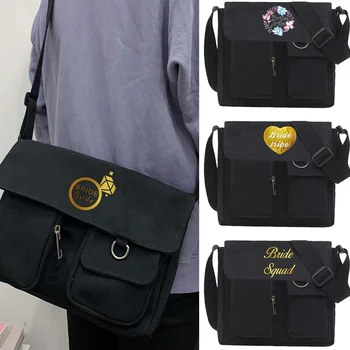 Женская сумка Shopper, простые модные сумки на молнии, новая серия Bride, сумки через плечо с принтом, сумки через плечо большой емкости для женщин