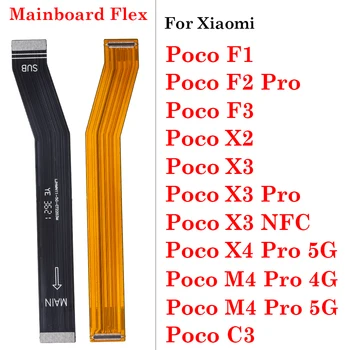 ЖК-Дисплей Разъем Основной Материнской Платы USB Плата Зарядки Ленточный Гибкий Кабель Для Xiaomi Poco F1 F2 F3 X2 X3 X4 M4 Pro NFC C3 4G 5G