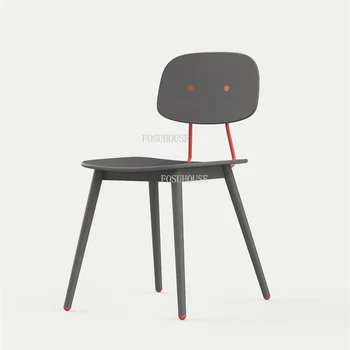 Скандинавский обеденный стул для кухни Современный минималистичный общий стул из массива дерева, простой учебный стул, роскошные стулья с непринужденной спинкой для дома
