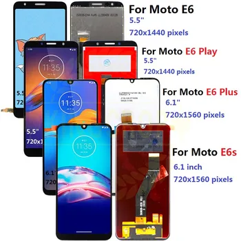 Для Motorola Moto E6s ЖК-Дисплей E6 Play E6 Plus Дисплей Сенсорный Экран Сенсор Digiziter В сборе Для moto E6 Plus E6 E6S ЖК-дисплей с рамкой