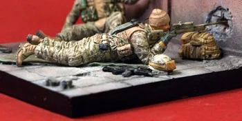 масштаб 1:35 современные американские снайперские миниатюры, набор моделей из смолы, бесплатная доставка