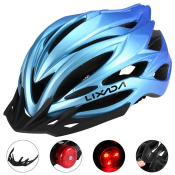 Дышащий велосипедный шлем Lixada с солнцезащитным козырьком заднего фонаря Для женщин и мужчин, легкий защитный шлем, велосипедный шлем для езды на велосипеде на открытом воздухе