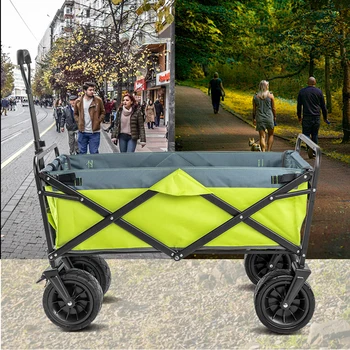 Европейские Садовые тележки Увеличенный Портативный Походный фургон на колесах для покупок продуктов, Тележка для дома, складная тележка на колесах
