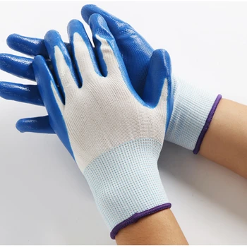 Перчатки Прочные защитные перчатки с пропиткой, нескользящие перчатки из латекса для садоводства, цветов и деревьев, одноразовые защитные перчатки