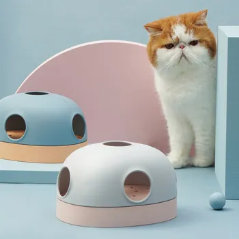Hola Cat Toys Поворотный стол, мяч, интерактивная игрушка для кошек, игра в нескольких комбинациях, Полипропиленовый материал, аксессуары для кошек, игрушки-головоломки для кошек