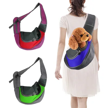 Сумка-тоут, принадлежности для собак, переноски и сумки для собак, Сетчатая Оксфордская сумка-слинг, рюкзак для домашних животных, путешествия на открытом воздухе