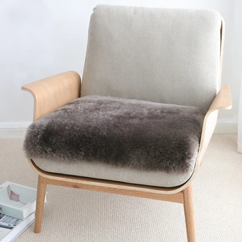 CX-D-162B Уютные подушки для дивана из натурального меха, новый дизайн, подушка для кресла из натуральной овчины