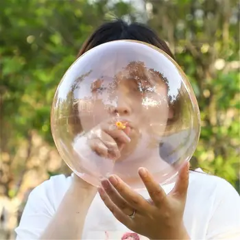 Безопасный волшебный Выдувной Красочный шар-пузырь Пластиковый воздушный шар Не лопнет Космический воздушный шар Безопасный пузырь Клей Игрушка Розыгрыши Детская игрушка