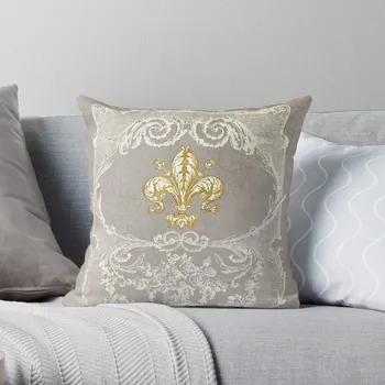 Наволочки в стиле флер-де-лис, френч, Fleur-de-lys для диванов Диванные подушки
