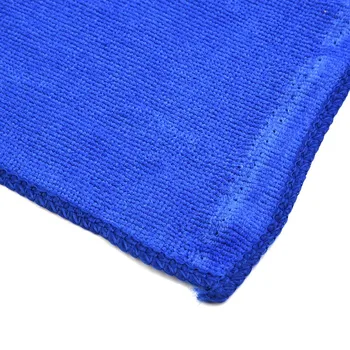 Кухонное полотенце для чистки рабочих мест из тончайшего волокна 30 * 30 см, синее чистящее средство, домашняя салфетка из микрофибры