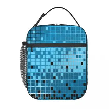 Мозаичная Термоизолированная сумка для ланча для подростков, Многоразовый контейнер для ланча, коробка для хранения продуктов, Дорожная коробка