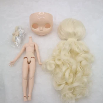 волосы на теле, скальп и глазной механизм для самостоятельного изготовления аксессуаров для куклы blyth