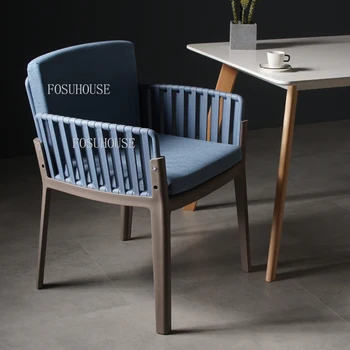 Кухонные обеденные стулья из американской ткани, Современная мебель для дома, кресло с одинарной спинкой, Дизайнерские стулья для гостиной и столовой