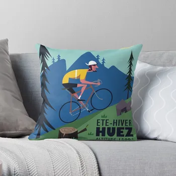 Наволочки с плакатом велосипедиста L'Alpe D'Huez, изготовленные на заказ, Рождественские наволочки