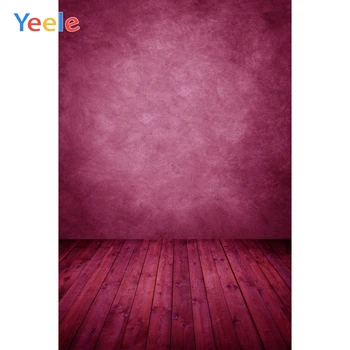 Гранж-красные градиентные стены, деревянный пол, детские фоны для портретной фотографии, индивидуальные фотографические фоны для фотостудии