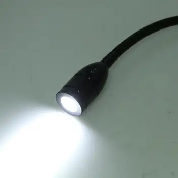 3X Водонепроницаемая светодиодная лампа для чтения, внутренняя гибкая настольная лампа - черный