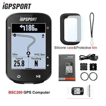 IGPSPORT BSC200 GPS Велокомпьютер Беспроводной Спидометр Велосипедный Цифровой ANT + Навигация По маршруту Секундомер Велосипедный Одометр